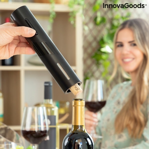 Elektrischer Korkenzieher im Geschenkset 4-teilig, Set für Weinliebhaber
