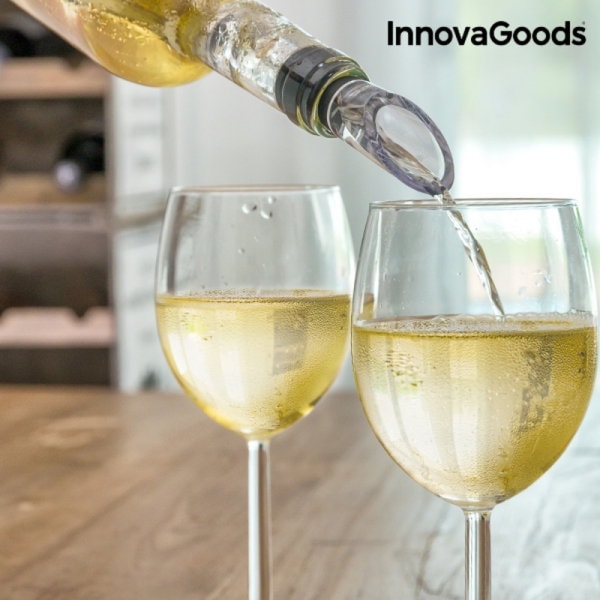 Weinflaschenkühler und Belüfter, Geschenkidee für Weinliebhaber