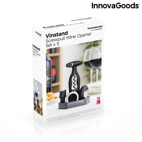 Weinflaschenöffner Korkenzieher Set, Geschenkset Weinliebhaber