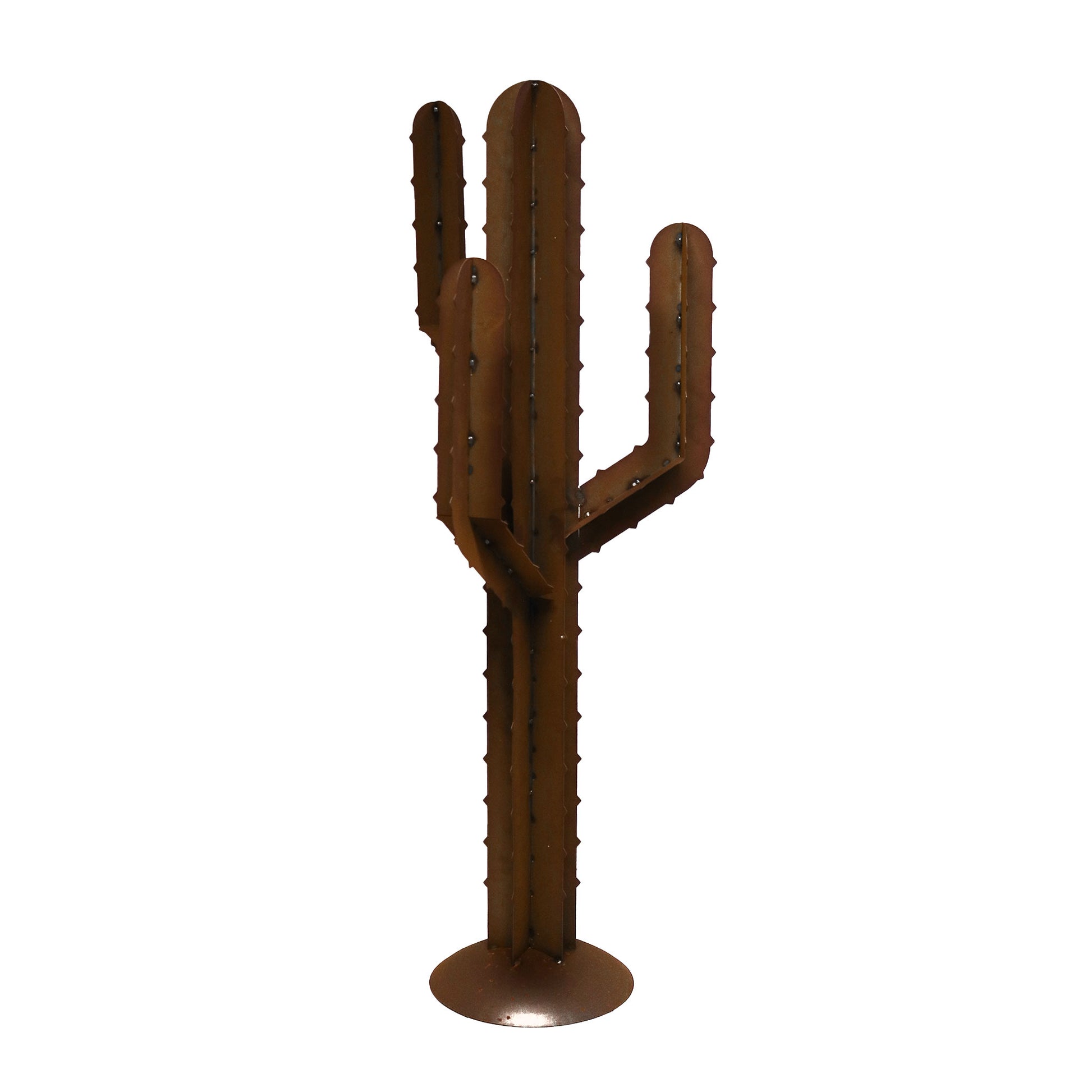 Kaktus aus Metall Edelrost Skulptur Kaktus Säulen-Kaktus 3D Echtrost