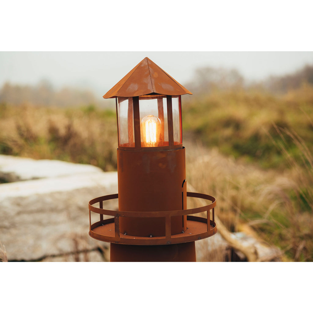 Leuchtturm  Norddeutschland aus Metall Edelrost Leuchtturm XXL - Echtrost