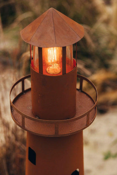 Leuchtturm  Norddeutschland aus Metall Edelrost Leuchtturm XXL - Echtrost