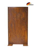 Parawand geschlossen Edelrost 100 × 200 cm  Moderner Sichtschutz aus Metall