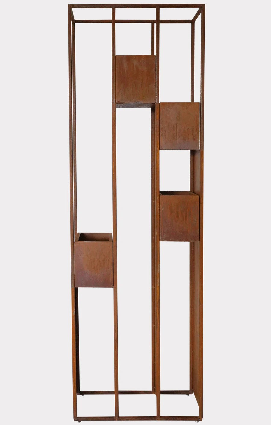 Pflanzregal Lazise Edelrost Handgefertigt Höhe 183 cm Kräuterregal Blumenregal