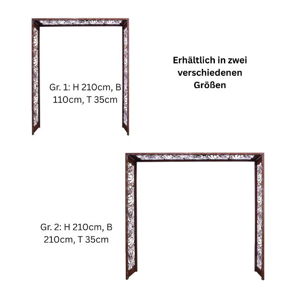 Rosenbogen Edelrost aus Metall – Robuster Rankbogen Made in Germany
