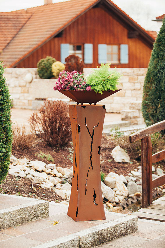 Säulen Set - Mystic - Edelrost Säule - Gartendekoration Metall