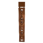 Säule Prisma Edelrost-Gartensäule mit Blumentrog und 4-seitigem Design H: 140 cm