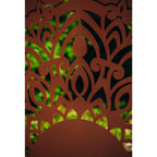 Sichtschutzwand Edelrost - Mandala Motiv - 3-teilig Paravent Trennwand Windschutzwand