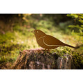 Tierfigur Metall - Spatzen Timmy & Cleo - Rostige Gartendeko Vogel Spatz