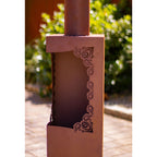 Terrassenofen aus Edelrost Design Gartenofen aus Metall, Made in Germany 196 cm