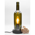 2IN1 Tischleuchte & Windlicht BORDEAUX FLASCHE - Innovatives Design