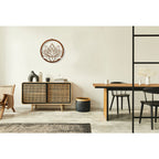 Wandbild - Lotus - im Edelrostdesign Wanddekoration aus Edelrost