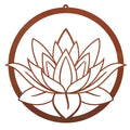 Wandbild - Lotus - im Edelrostdesign Wanddekoration aus Edelrost