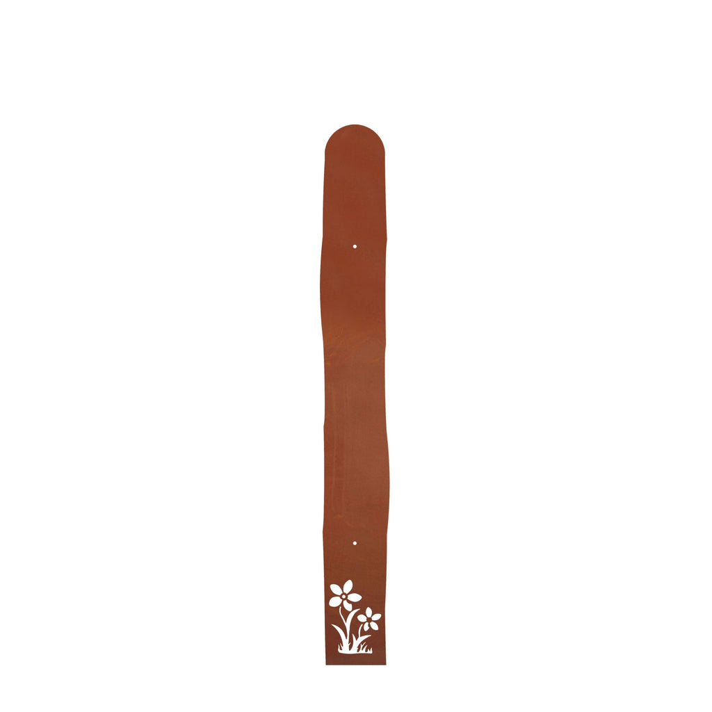 Gartenzaun Zaunlatten aus Edelrost Metall Zaunlatte in unterschiedlichen Designs