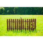 Gartenzaun Zaunlatten aus Edelrost Metall Zaunlatte in unterschiedlichen Designs